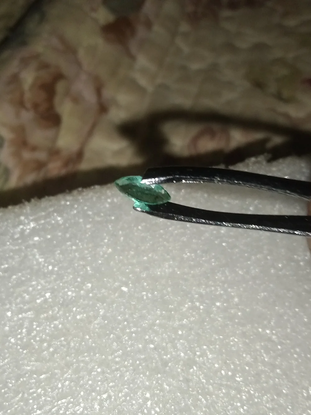 Beautiful Natural 1.0ct Green Marquise Zambian Emerald